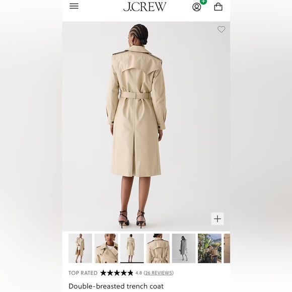 J. Crew | Double-breasted Trench Coat BRAND NEW - Picture 3 of 7
